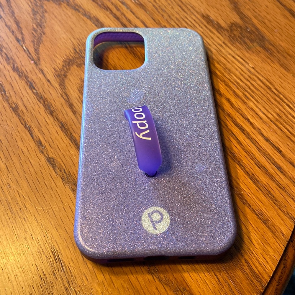 iPhone 12 Purple Sparkle Loopy Case